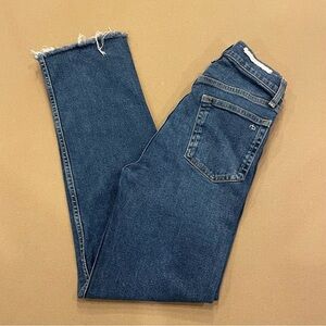 rag & bone Women’s Harlow Mid-Rise Straight Jeans Marine Wash Size 24